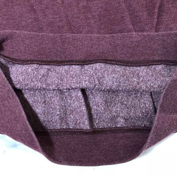 PINK Victoria's Secret Burgundy & White Sweatshirt - Picture 6 of 7